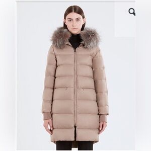 Rudsak Mona Down Puffer Parka With Fur Hood Size M
